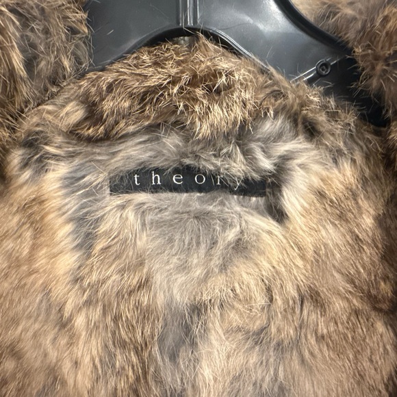Rare Vintage Theory Rabbit Fur Lined Coat – Removable Fur – SUPER Warm – S 🖤❄️ - Picture 3 of 7